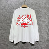 Amiri long sleeve shirts china limited bone printing