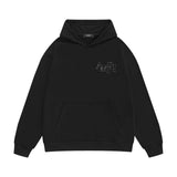 Amiri hoodie overlapping letter print
