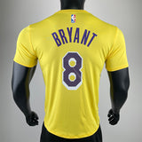 NBA Jerseys Lakers, yellow size 8, quick-drying short sleeves