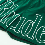 Rhude Shorts Alphabet Print Casual Sports Shorts, Elastic Beach Shorts