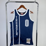 NBA Jerseys MN hot-pressed retro jersey SW Thunder team 201516 season, navy blue No. 0, Westbrook