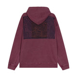 C.e hoodie early autumn c.e washed batik geometric pattern hooded sweatshirt one piece wholesale