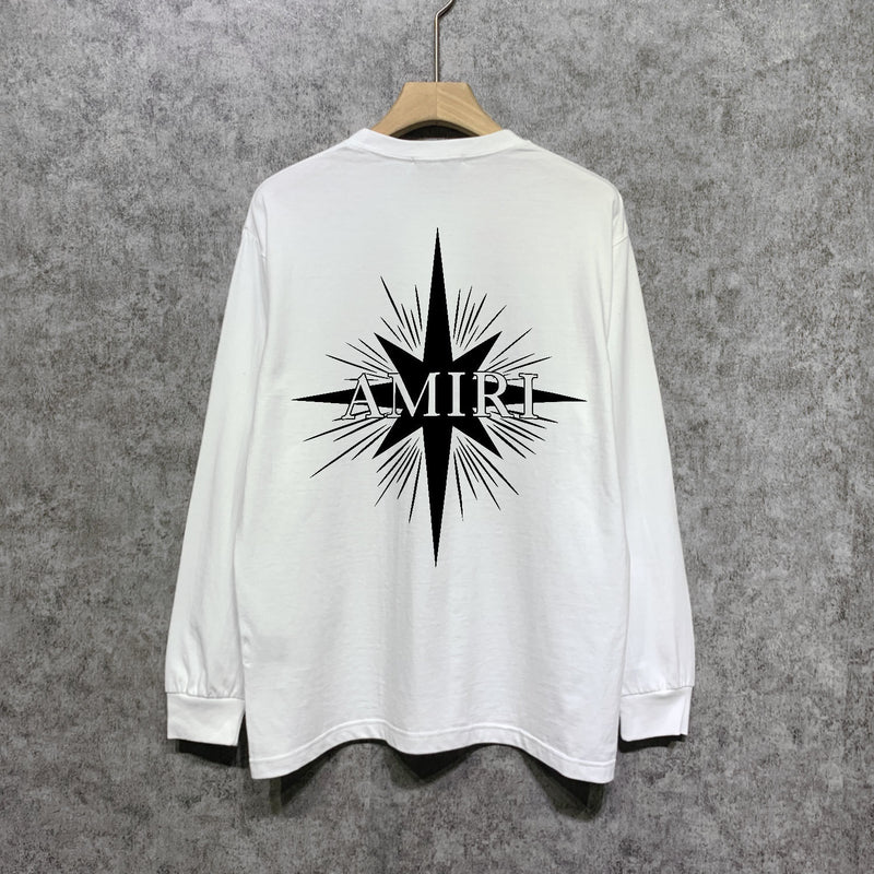 Amiri long sleeve shirts star shield printing