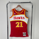 NBA Jerseys MN Hot Pressed Retro Jersey SW Eagles 8586 Season, Red No. 21, Wilkins