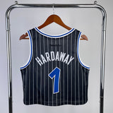 NBA jerseys women's navel retro jersey: magic, black 1, hardaway