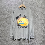 Amiri long sleeve shirts colorful dusk printing