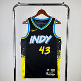 NBA Jerseys 24 season, Pacers, City 43, Hillcam