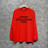 Amiri long sleeve shirts hollywood font printing