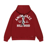 Amiri hoodie wolf music hand print