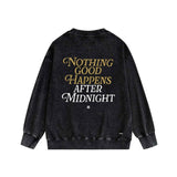 Amiri washed sweatshirt earth letterprinting washed and distressed
