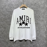 Amiri long sleeve shirts stroke five-pointed star printing