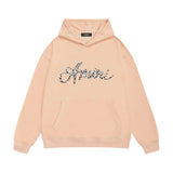 Amiri hoodie silver ring snake letterprinting