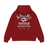 Amiri hoodie earth letter printing