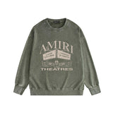 Amiri washed hoodie billboard printing washed and distressed