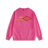 Amiri washed sweatshirt eagle printing washed and distressed