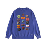 Amiri washed sweatshirt multi-chapter printing washed and distressed