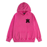 Amiri washed hoodie hollywood spider washed distressed printing