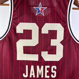 NBA Jerseys 24 season, All-Star, Red 23, James