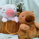 Plush Toys Breathe Glow Sound Cute Kapibara Plush Doll Soothing Toys