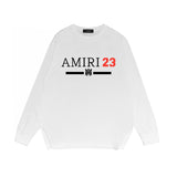 Amiri long sleeve shirts red font printing