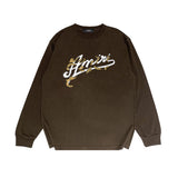 Amiri long sleeve shirts ye manletterprinting