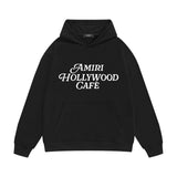 Amiri hoodie hollywood font printing