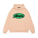 Amiri hoodie oval letter printing
