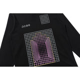 C.e sweatshirt autumn and winter c.e square plaid geometric pattern round neck pulloverlong sleeves one piece batch