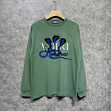 Amiri long sleeve shirts new font cobra printing