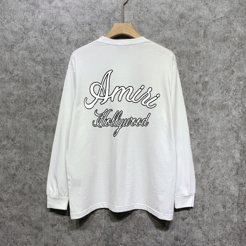 Amiri long sleeve shirts letter-filled printing