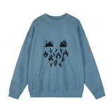 C.e sweatshirt fall and winter c.e washed batik embroider round neck pullover sweatshirt one piece wholesale