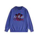 Amiri washed sweatshirt new font cobra print washed old