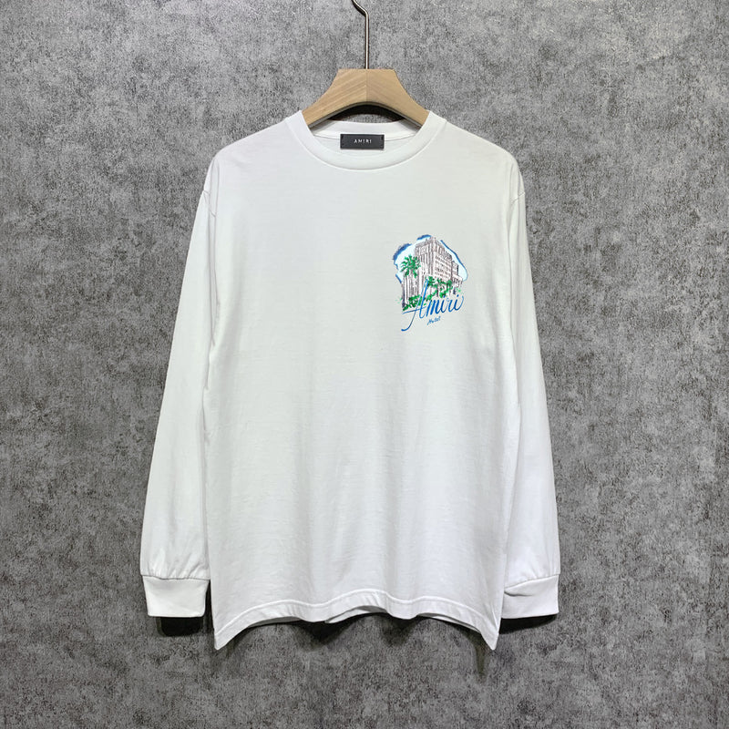 Amiri long sleeve shirts urban forest printing