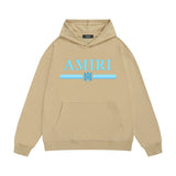 Amiri hoodie colorfulletter horizontal strip printing