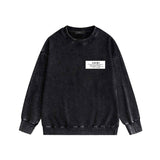 Amiri washed sweatshirt hollywood art word printing washed and distressed