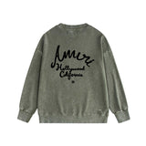 Amiri washed sweatshirt California Hollywood alphabet print washed old