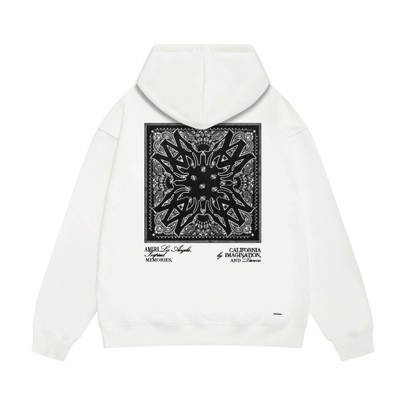 Amiri hoodie simple logo square sleeve print