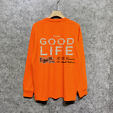 Amiri long sleeve shirts distressed text printing