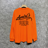 Amiri long sleeve shirts california limited bone crack printing