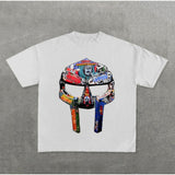 Street Unisex T-shirt Loose Casual Gothic