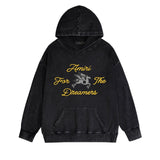 Amiri washed hoodie pegasus distressed print