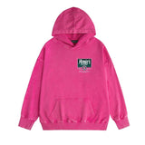 Amiri washed hoodie flower diamond nameplate distressed printing