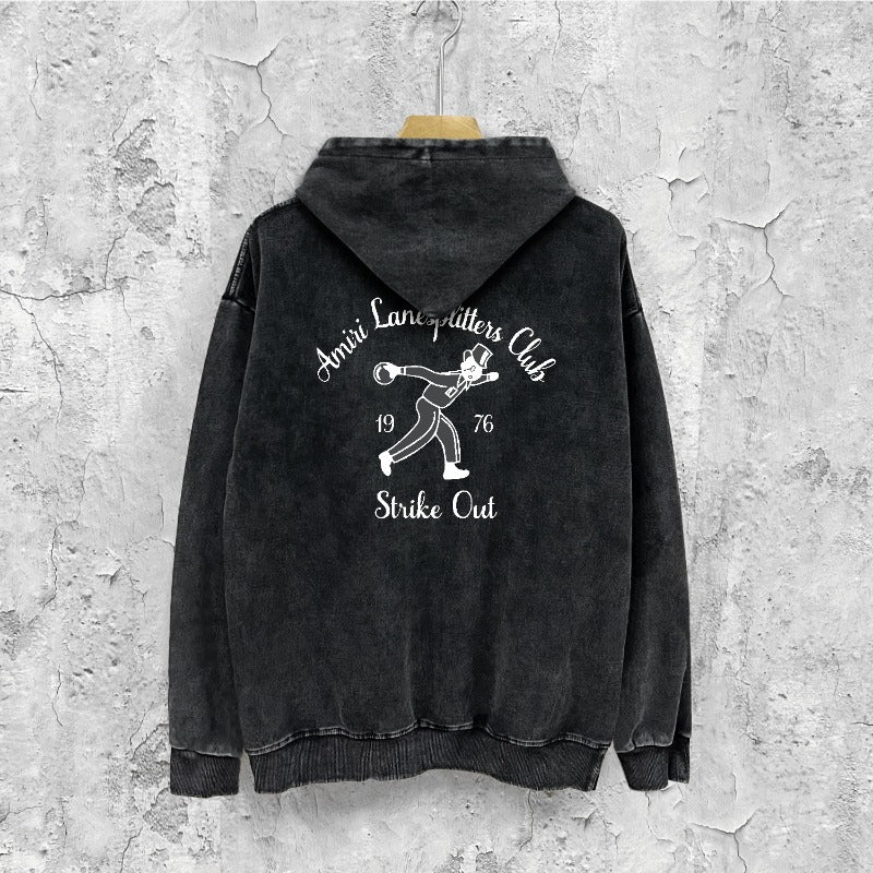 Amiri washed hoodie AMIRI large washed old print