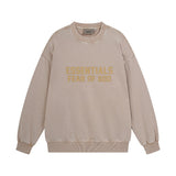 C.e sweatshirt early autumn fog seam-lined letter washed distressed crewneck pullover sweatshirt