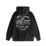 Amiri washed hoodie sketch country washed distressed printing