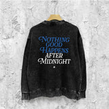 Amiri washed sweatshirt earth letterprinting washed and distressed