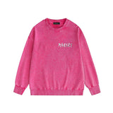 Amiri washed sweatshirt vine text printing washed and distressed