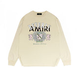 Amiri long sleeve shirts lion medal printing