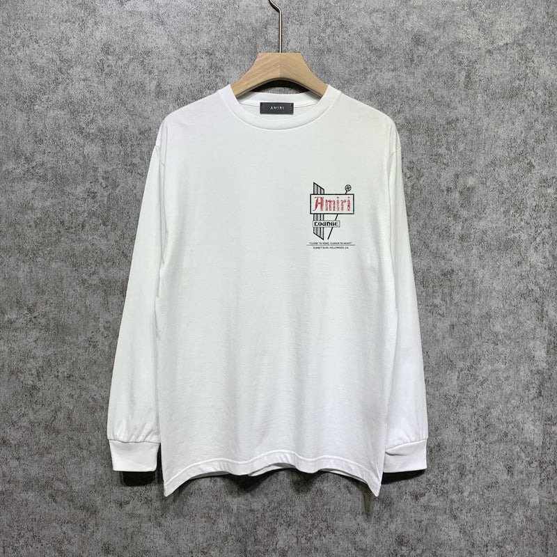 Amiri long sleeve shirts letter sign printing