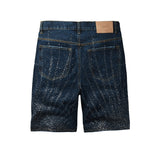 purple brand denim shorts